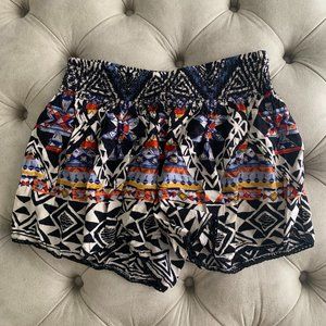 Angie Aztec Flowy Shorts